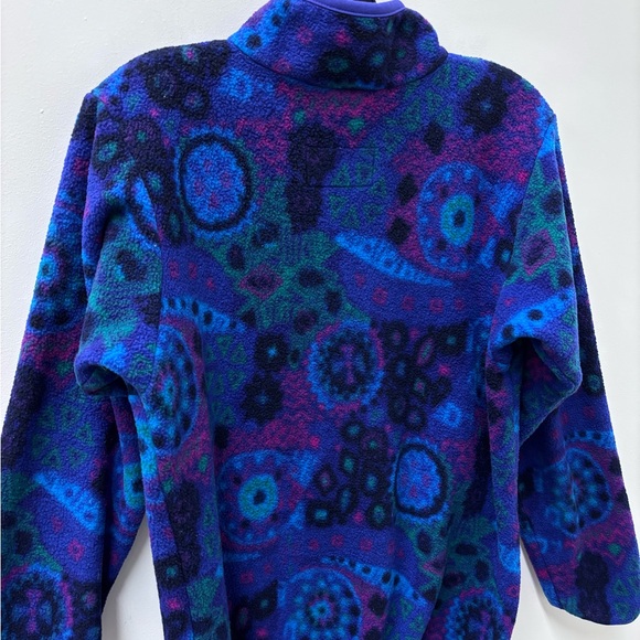 Vintage REI Co-Op Pull-Over Sweater - Blue and Purple Pattern - Picture 8 of 8